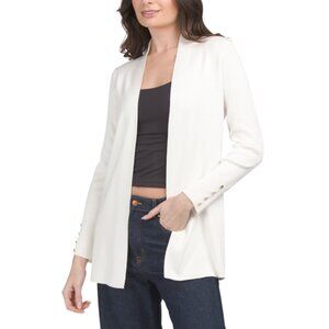 CYRUS Coconut Milk Open Front Long Sleeve Cardigan